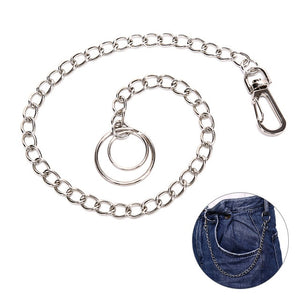 Punk Hip-hop Trendy Single/Three Layer Belt Key Chain Waist Pants Chain Jeans Long Metal Clothing Accessories Jewelry Fashion